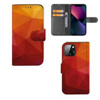 Book Case voor iPhone 13 Mini Polygon Red - thumbnail