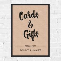 Poster kaarten en cadeaus kraft