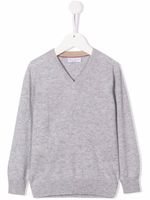 Brunello Cucinelli Kids pull en maille fine - Gris - thumbnail