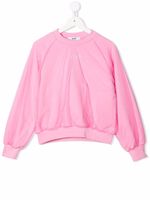 MSGM Kids sweat à superposition en tulle - Rose - thumbnail