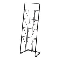 Yamazaki - Magazine stand 4 folders - Tower - black - thumbnail