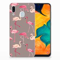 Samsung Galaxy A30 TPU Hoesje Flamingo - thumbnail