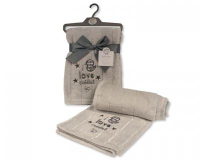 Snuggle Baby babydeken I Love Cuddles 75 x 100 cm grijs Snuggle Baby babydeken I Love Cuddles 75 x 100 cm grijs