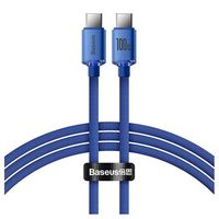 Baseus Crystal Shine USB-C / USB-C Kabel CAJY000603 - 1.2m - Blauw