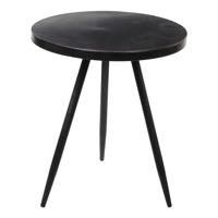 MICA Kent bijzettafel, ijzer, zwart, H40 x Ø35 cm