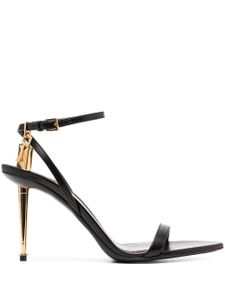 TOM FORD sandales Padlock 85 mm en cuir - Noir