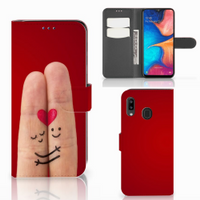 Samsung Galaxy A30 Wallet Case met Pasjes Liefde - Origineel Romantisch Cadeau