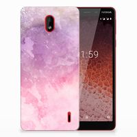 Hoesje maken Nokia 1 Plus Pink Purple Paint - thumbnail