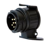 Dino 130007 Aanhangertje korte adapter stekker korte adapter 13 op 7 polige stopcontact voor koppeling AHK