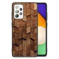 Houten Print Telefoonhoesje voor Samsung Galaxy A52 | A52s (5G/4G) Wooden Cubes