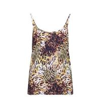 Geisha top SUE met dierenprint multicolor