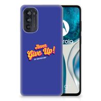 Motorola Moto G52/G82 Siliconen hoesje met naam Never Give Up - thumbnail