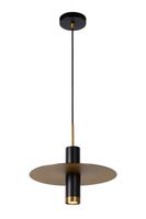 Lucide SELIN - Hanglamp - Ø 35 cm - 1xGU10 - Zwart