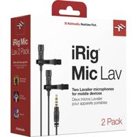 IK Multimedia iRig Mic Lav 2 Smartphone microfoon Dasspeld Zendmethode:Kabelgebonden Incl. klem, Incl. tas, Incl. windkap Jackplug Kabelgebonden