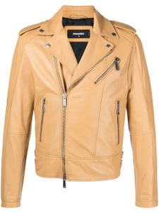 DSQUARED2 veste Kiodo en cuir - Tons neutres