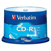 Verbatim Standaard 120mm CD-R Media 700 MB 50 - CD-RW CD-RW (CD-R, 700MB, 50-80 min, 52x, taartbox)
