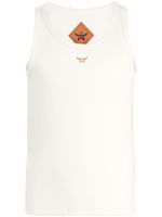 MCM logo bouclé tank top - Jaune - thumbnail