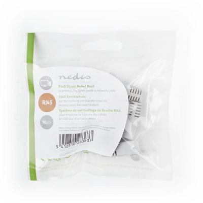 Nedis CCGP89900GY Trekontlasting Voor Rj45 Netwerkconnectors - 10 Stuks Grijs Nedis CCGP89900GY Trekontlasting Voor Rj45 Netwerkconnectors - 10 Stuks Grijs