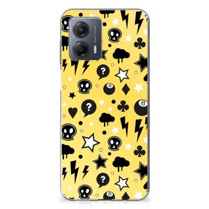 Silicone Back Case Motorola Moto G53 Punk Geel