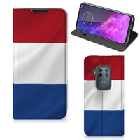 Motorola One Zoom Standcase Nederlandse Vlag - thumbnail