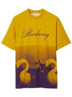 Burberry t-shirt en coton à imprimé Swan - Jaune - thumbnail