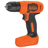 Black+Decker BDCD8K Ultracompacte boor, schroevendraaier (7,2 V, 1,5 Ah Li-Ion, 10 mm snelspanboorhouder, constante rechts-/linksloop, rubberen grepen, inclusief accu, 600 mA USB-oplaadkabel, koffer)