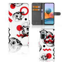 Telefoonhoesje met Naam Xiaomi Redmi Note 10 Pro Skull Red