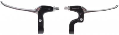 Saccon remgrepen set Shimano Nexus V-brake 4-vinger zil/zwa Saccon remgrepen set Shimano Nexus V-brake 4-vinger zil/zwa