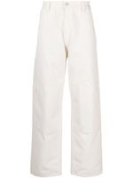 Stone Island mid-rise cotton loose trousers - Tons neutres