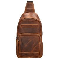 Hide & Stitches Crossbody Rugzak / Bodybag Japura Cognac - thumbnail