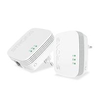 STRONG POWERL600DUOMINI Mini Duo Powerline Kit 2 stuks 600 Mbit/s. HomePlug AV2, snelheid tot 1000 Mbit/s, voor videostreaming HD/3D/4K, maar configuratie vereist. 300 meter bereik