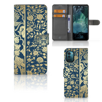 Nokia G11 | G21 Hoesje Beige Flowers - thumbnail