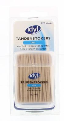 Idyl Tandenstokers dun met fluoride en mintsmaak Idyl Tandenstokers dun met fluoride en mintsmaak