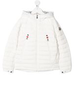 Moncler Enfant veste matelassée à capuche - Blanc