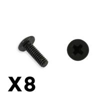 FTX - Outback Mini 3,0 Button He Ad Metric Hex Screw 2X5 (8Pc) (FTX8925) - thumbnail