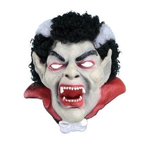 Dracula horror masker met zwart/wit haar   -