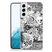 Silicone Back Case Samsung Galaxy S22 Plus Skulls Angel - thumbnail