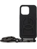 Dolce & Gabbana coque d'iPhone 13 Pro à logo embossé - Noir