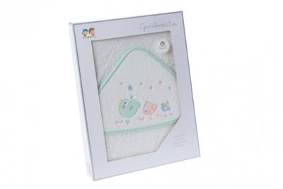 Gamberritos badcape Vogeltjes 100 x 100 cm katoen