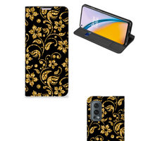 OnePlus Nord 2 5G Smart Cover Gouden Bloemen