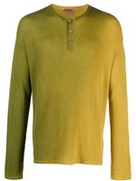 Zegna x The Elder Statesman pull en maille gaufrée - Jaune