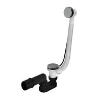 Hotbath Cobber Badafvoer verlengd Zwart Chroom P032