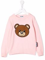 Moschino Kids pull Teddy Bear à col ras du cou - Rose