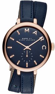 Horlogeband Marc by Marc Jacobs MBM8662 Leder Blauw 10mm