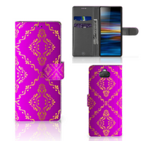 Wallet Case Sony Xperia 10 Barok Roze - thumbnail