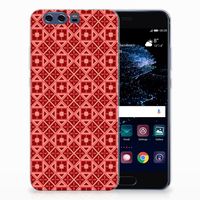 Huawei P10 Plus TPU bumper Batik Rood