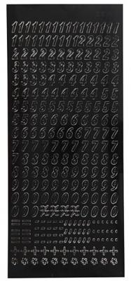 Creotime stickers kleine cijfers 10 x 23 cm zwart Creotime stickers kleine cijfers 10 x 23 cm zwart