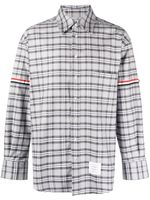 Thom Browne chemise à carreaux - Gris