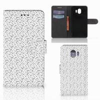 Samsung Galaxy J4 2018 Telefoon Hoesje Stripes Dots