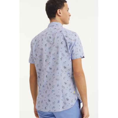 New Zealand Auckland regular fit overhemd Scott Pond met paisleyprint lichtblauw New Zealand Auckland regular fit overhemd Scott Pond met paisleyprint lichtblauw
